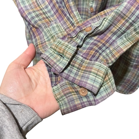 Toad&Co Lot/Bundle of Two Plaid Button-Up Mixo Tunics Multicolor Small - Picture 3 of 16